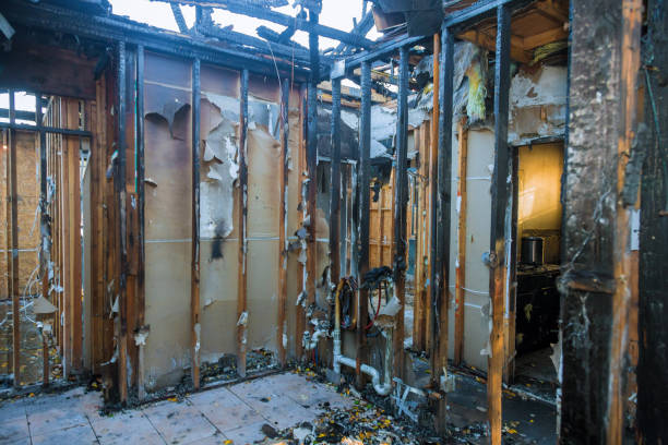 Professional Fire Damage Cleanup technician working in Stafford, TX